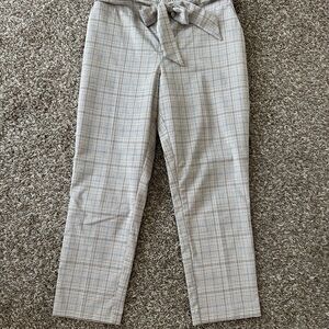 Gray and Blue Plaid Pants